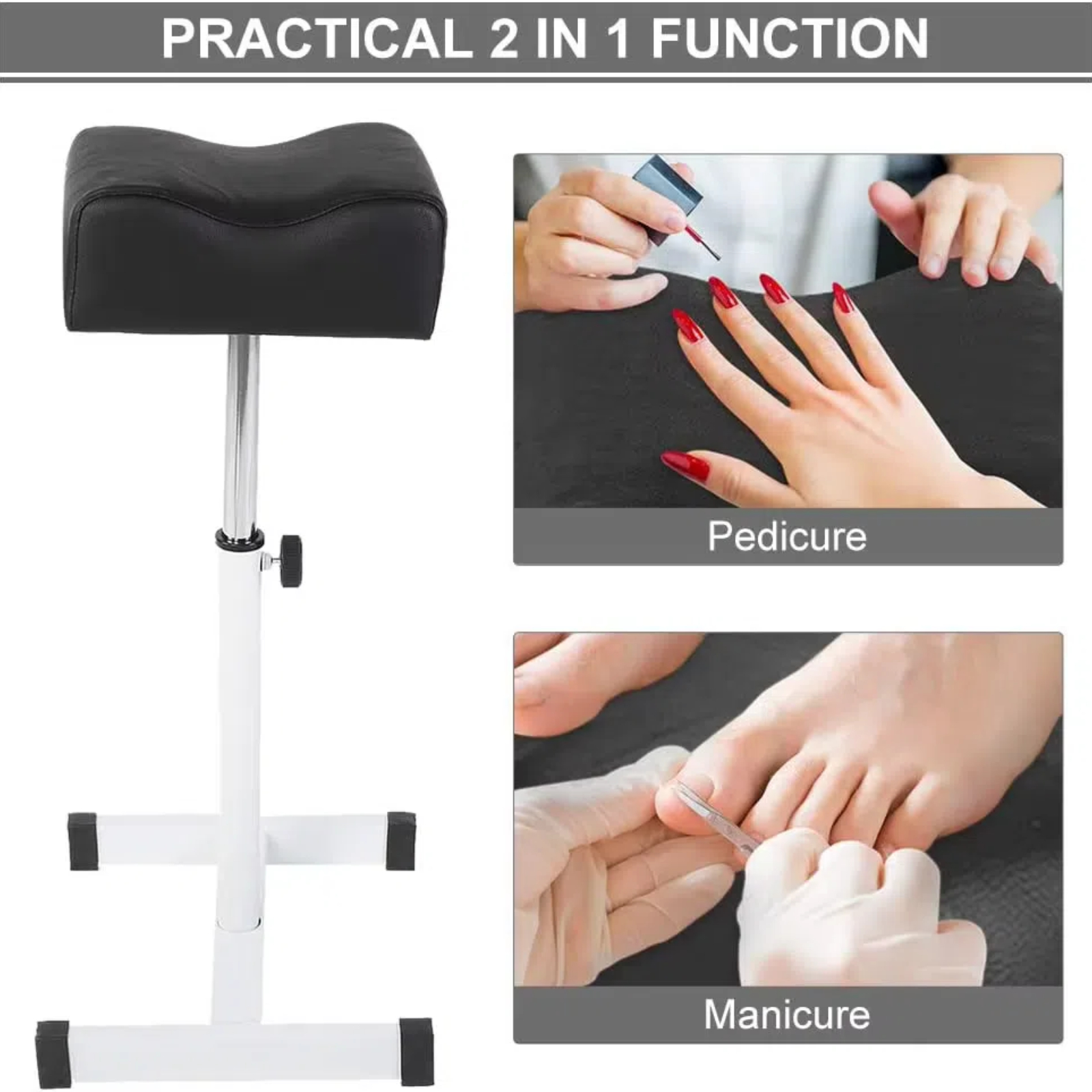 Voetenbad Pedicure Manicure Voetsteun Gereedschapsbeugel Schoonheidsmassage Stoel Nagelstandaard Voetsteun Salon Spa Kruk Stoel