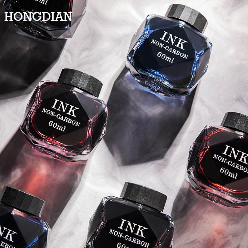 Hongdian 60/18ml hochwertige Füll federhalter Tinte verschiedene Farben Glasflasche Tinten stift Nachfüll patrone Schul bürobedarf