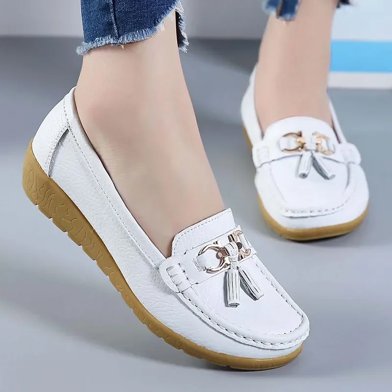 Sapatos femininos deslizamento em mocassins para apartamentos de balé mocassins tênis casuais zapatos mujer sapatos planos para mulher sapatos casuais