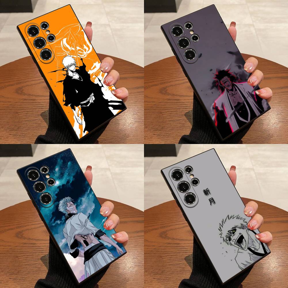 Чехол для телефона B-Bleach I-Ichigo Kurosaki для Samsung S25, S24, S21, S22, S23, S30, Ultra, S20, Plus, Fe, Lite, 5G, черный чехол