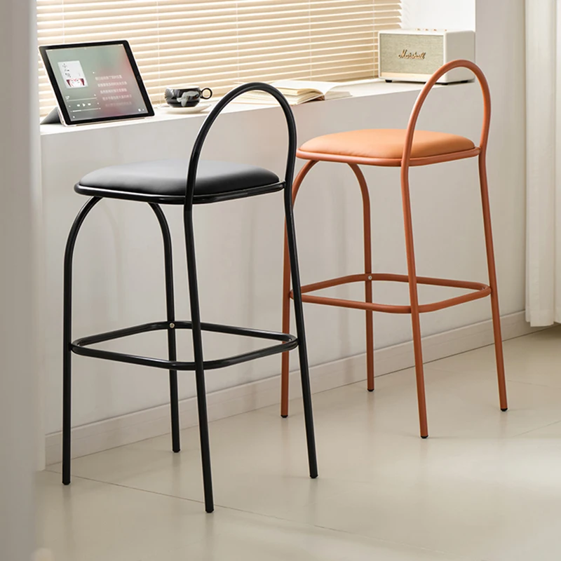 Moderne Friseur Barhocker Metall Restaurant minimalist ischen Luxus Wohnzimmer Stuhl Theke Gaming Sillas Para Comedor trend ige Möbel