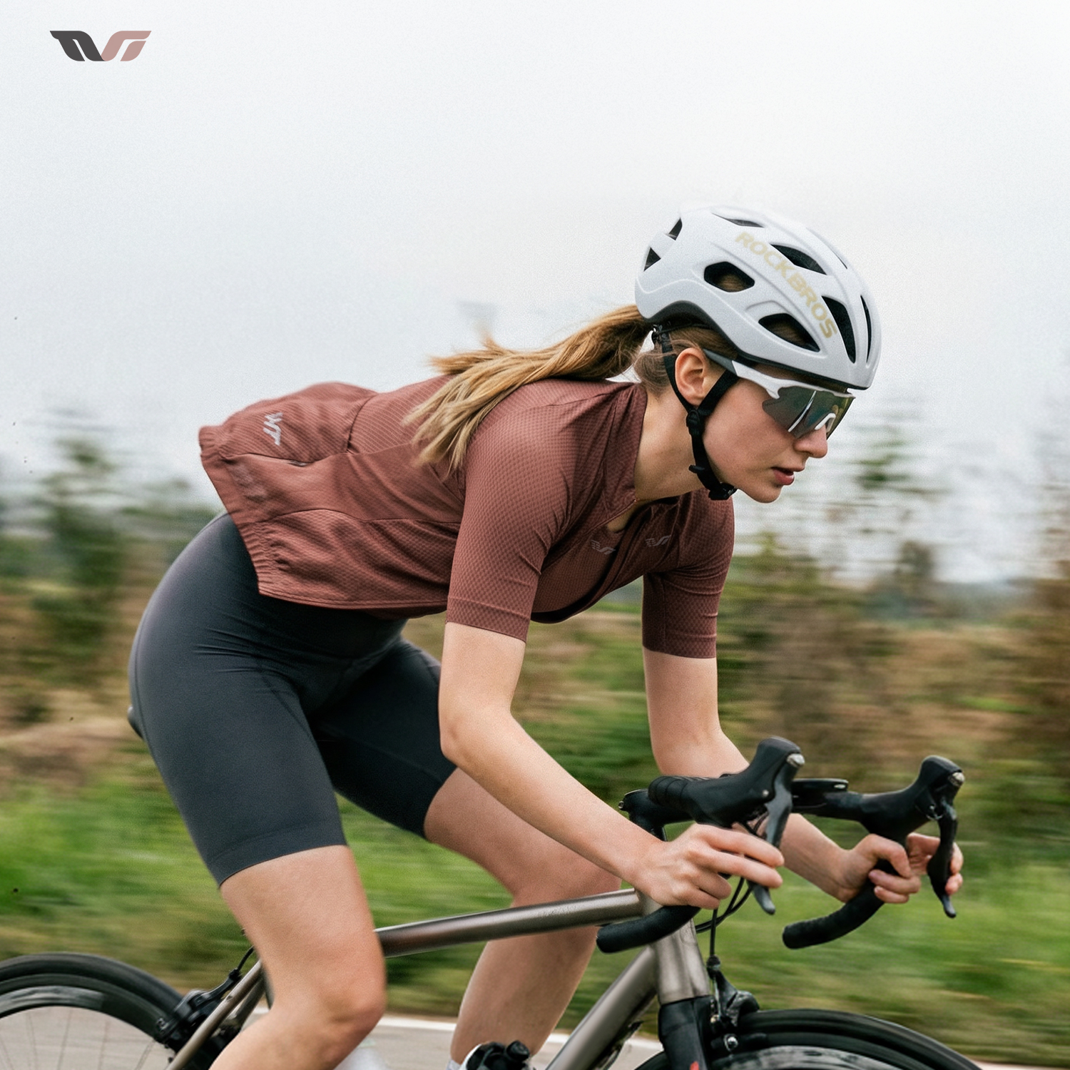 ROCKBROS TVI Jersey de ciclismo de verano para mujer, chaqueta de ciclismo transpirable de secado rápido, Top que absorbe la humedad para ciclismo, viajes al aire libre