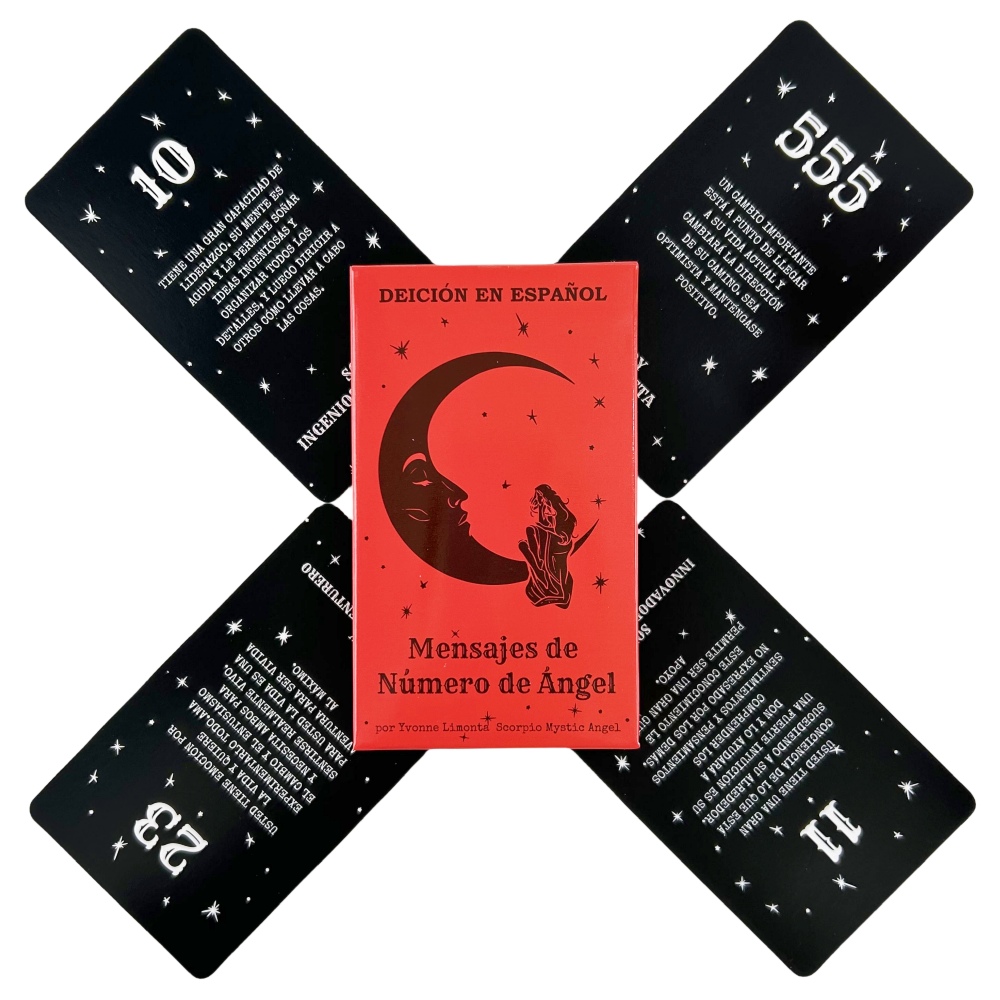 Oráculo En Español, mensajes de número de Ángel, 53 cartas, números angelicales หมายเลขนางฟ้าข้อความไพ่ทาโรต์ในอนาคต