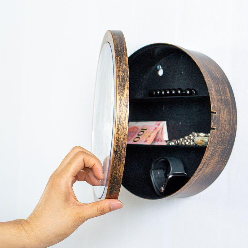 Versteckter Safe, Wanduhr, Sicht, Geheimnis, Verbergen, Bargeld, Schmuck, Schlüssel, Wertsachen, Safe für Zuhause, Büro, Dekoration, sicher