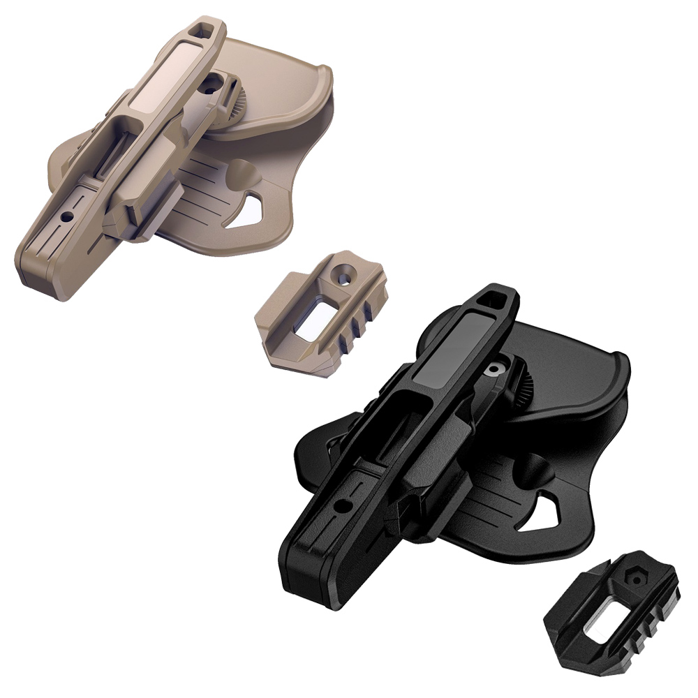 Funda Táctica para Pistola, Funda para Pistola de Caza Airsoft, Funda para Pistola de Cinturón para Todas las Pistolas de Doble Pila de 9 mm/SW40/357, Accesorios Airsoft