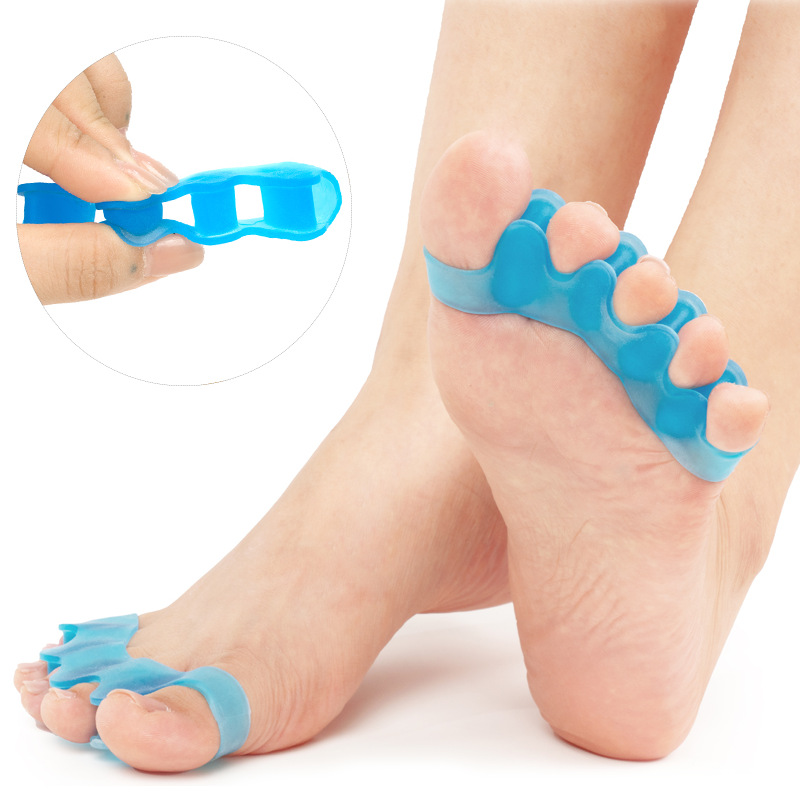Separador protector de dedos para juanetes, Gel de Yoga, martillo de silicona, Corrector de dedos de los pies para mujeres y hombres, alisadores superpuestos, 1 par