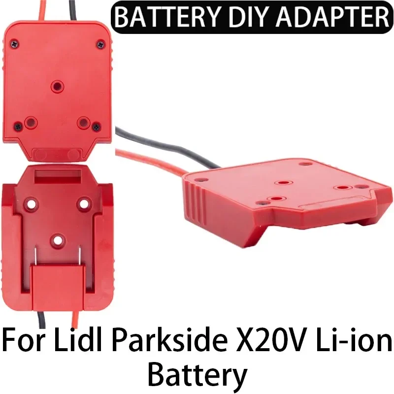Адаптер «сделай сам» для Lidl Parkside X20V, адаптер для литий-ионного аккумулятора, разъем для выступлений, адаптер «сделай сам» 14AWG для фойевых машин, автомобилей