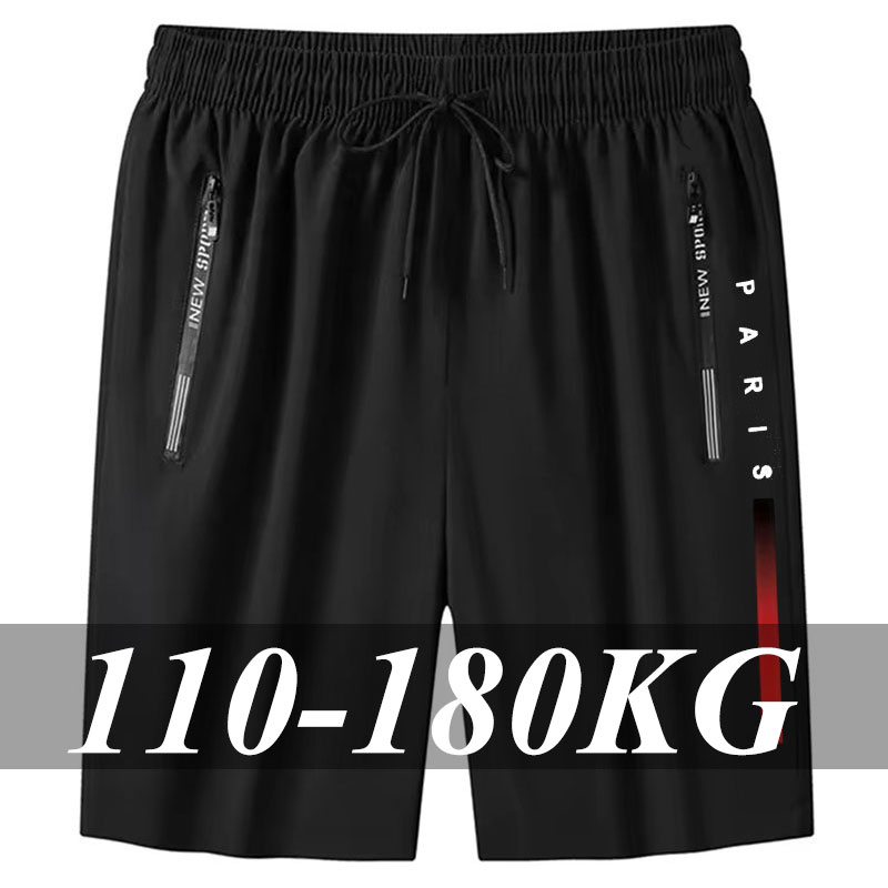 กางเกงขาสั้นลำลองผู้ชายไซส์ใหญ่พิเศษ 6XL 7XL กางเกงออกกำลังกายผู้ชาย ผ้าสเตรช กางเกงขาสั้นชายหาดฤดูร้อน แห้งเร็ว ระบายอากาศ เสื้อผ้าผู้ชาย
