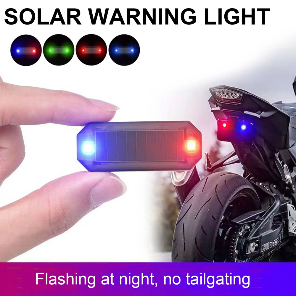 ไฟเตือนรถ LED พลังแสงอาทิตย์ขนาดเล็กไฟกลางคืนสัญญาณเตือนความปลอดภัยแบบไร้สายหลอดไฟเตือนกันขโมยกระพริบโคมไฟนาฬิกาปลุกจำลอง