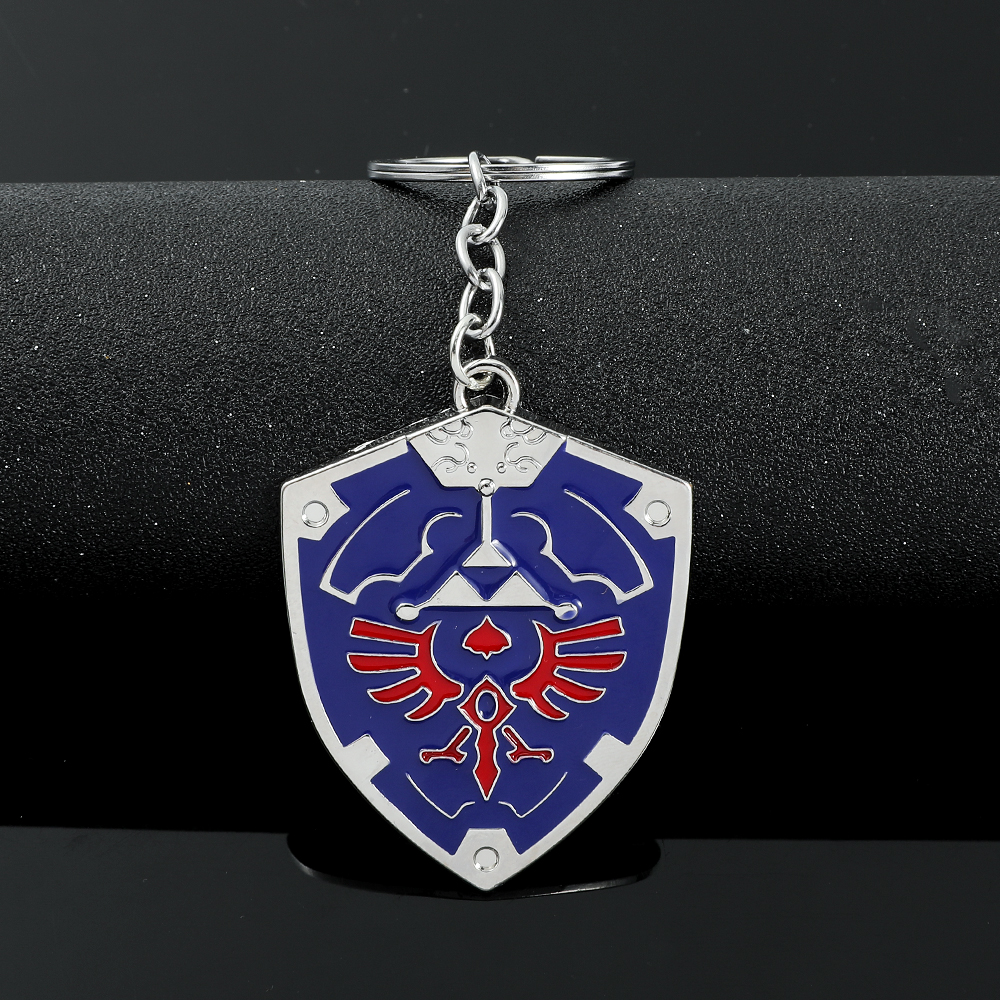 The Legend of Zeldas Pendant Keyring for Men Women Vintage Triforce Triangle Amulet Key Chain Cosplay Party Gifts