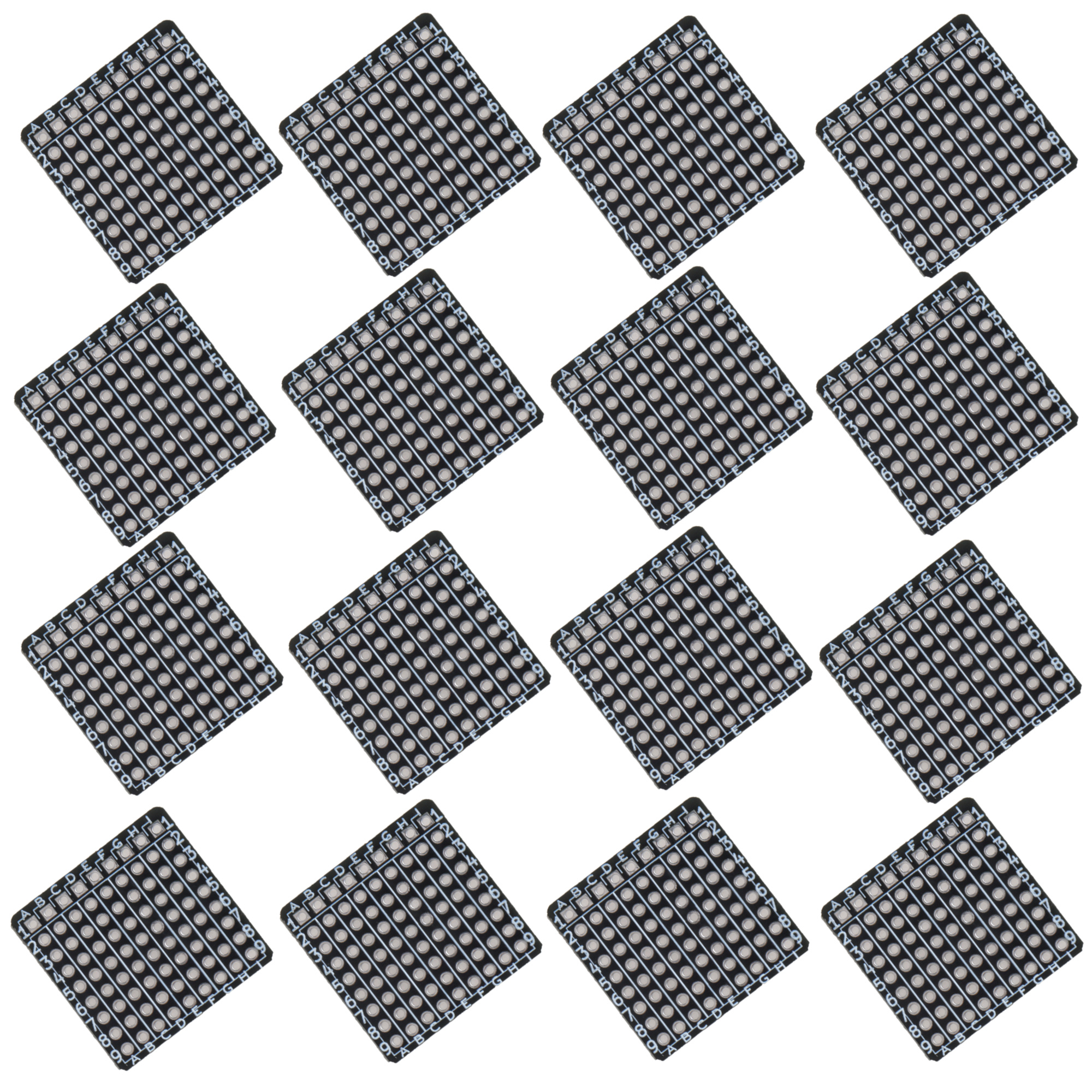 Placa prototipo de tamaño Mini de 25,4x25,4mm, Protoboard, PCB, placa de pruebas soldable para proyectos de soldadura compatibles con Arduino (paquete de 16)