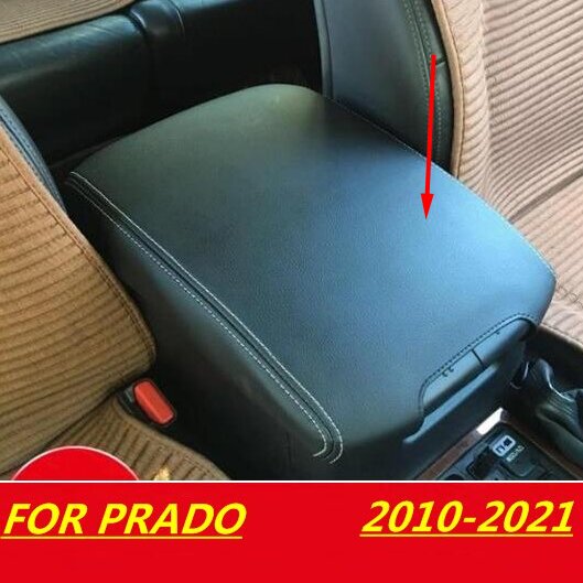 Для Toyota Land Cruiser Prado 150 2010 2011 2012 2013 2014 2015 2016 2017 2018-2021 кожаный центральный чехол на подлокотник из микрофибры