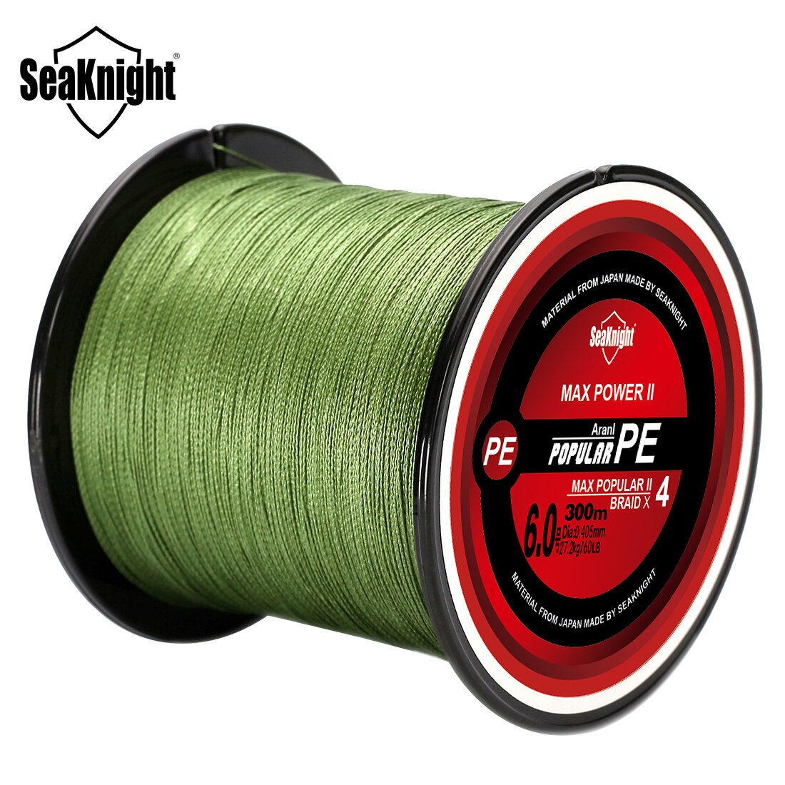 SeaKnight-Triposeidon Series Multifilament Linha de Pesca, Linha Trançada PE, Pesca Carpa Suave, 4 Vertentes, 15lb, 20lb, 25lb, 30lb, 300m