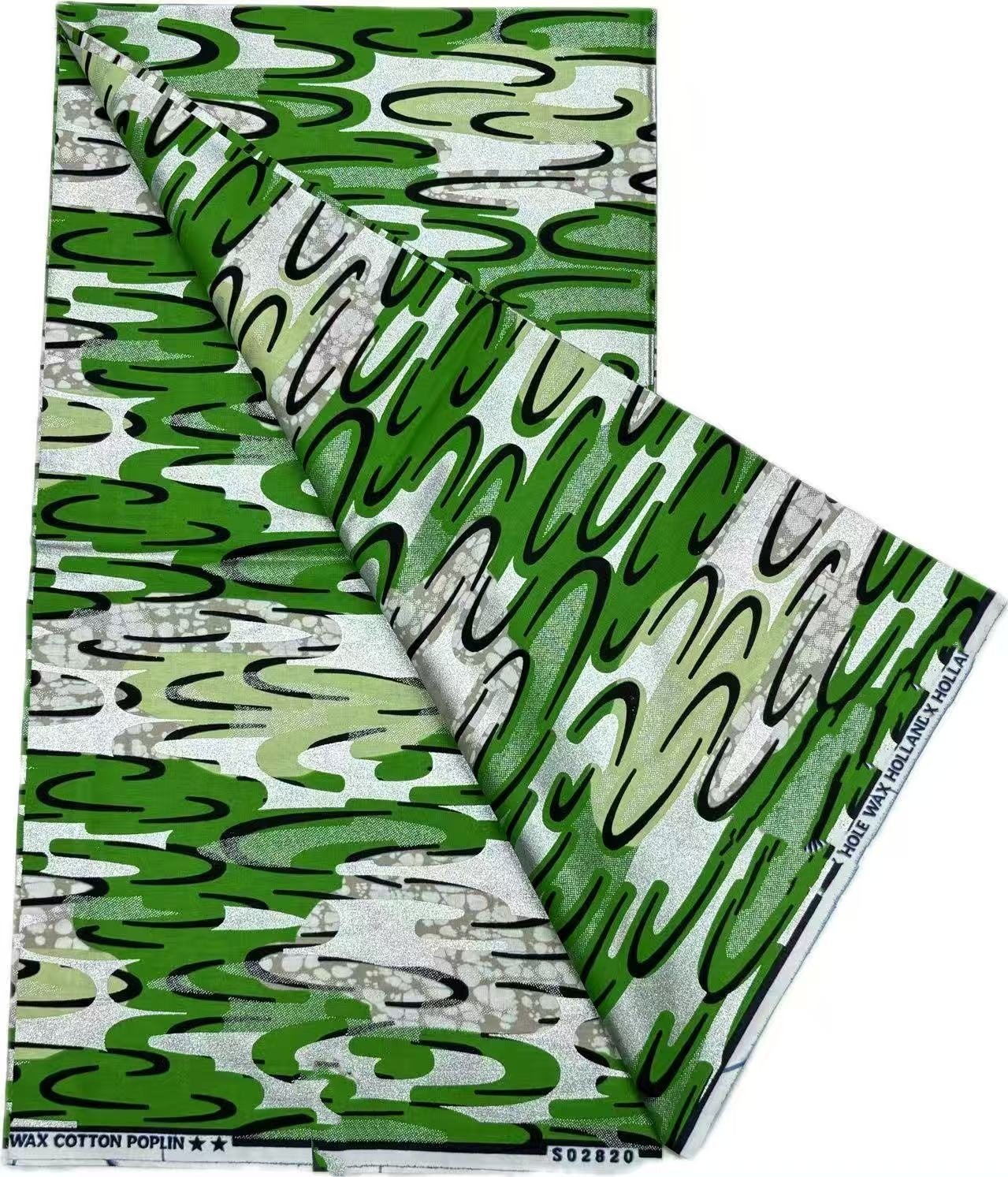 Tela de Popelina con Estampado de Cera Estilo Nigeria Hollande 2026, Tela Africana de Alta Calidad para Patchwork, Ropa y Manualidades HS3