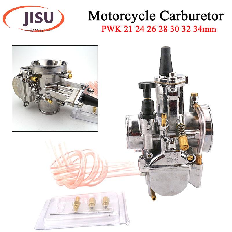 Carburador de motocicleta PWK 24/26/28/30/32/34mm con Power Jet para Yamaha Suzuki Honda 2/4 tiempos 180-300cc ATV Buggy Quad Go Kart