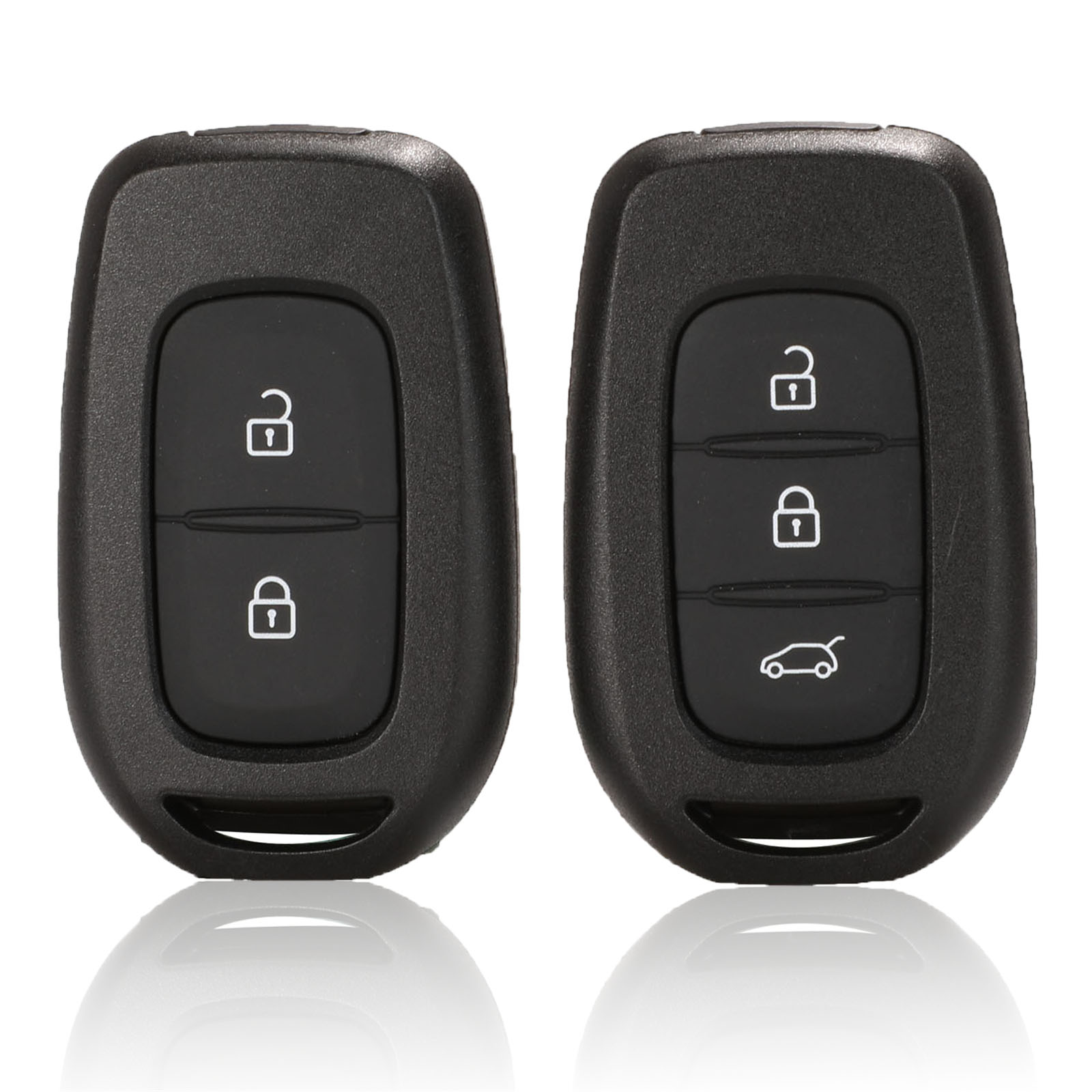 Jingyuqin Car Remote Key Shell For Renault Duster Sandero Logan Clio Captur Laguna Scenic 2015 2016 fob 2/3 Buttons Replacement