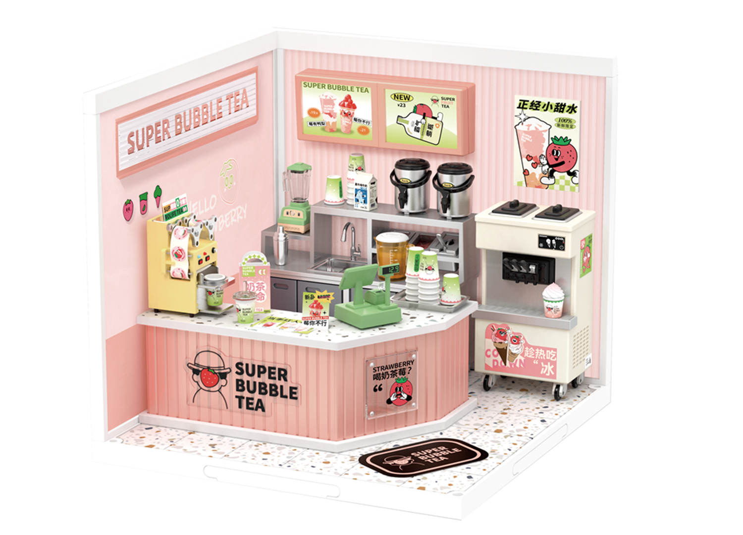 Robtiendra me-décennie s de construction en plastique Rolife Super Creat, kit de maison l'inventaire bricolage pour enfants et adultes, puzzle 3D multi-scènes pour le plaisir