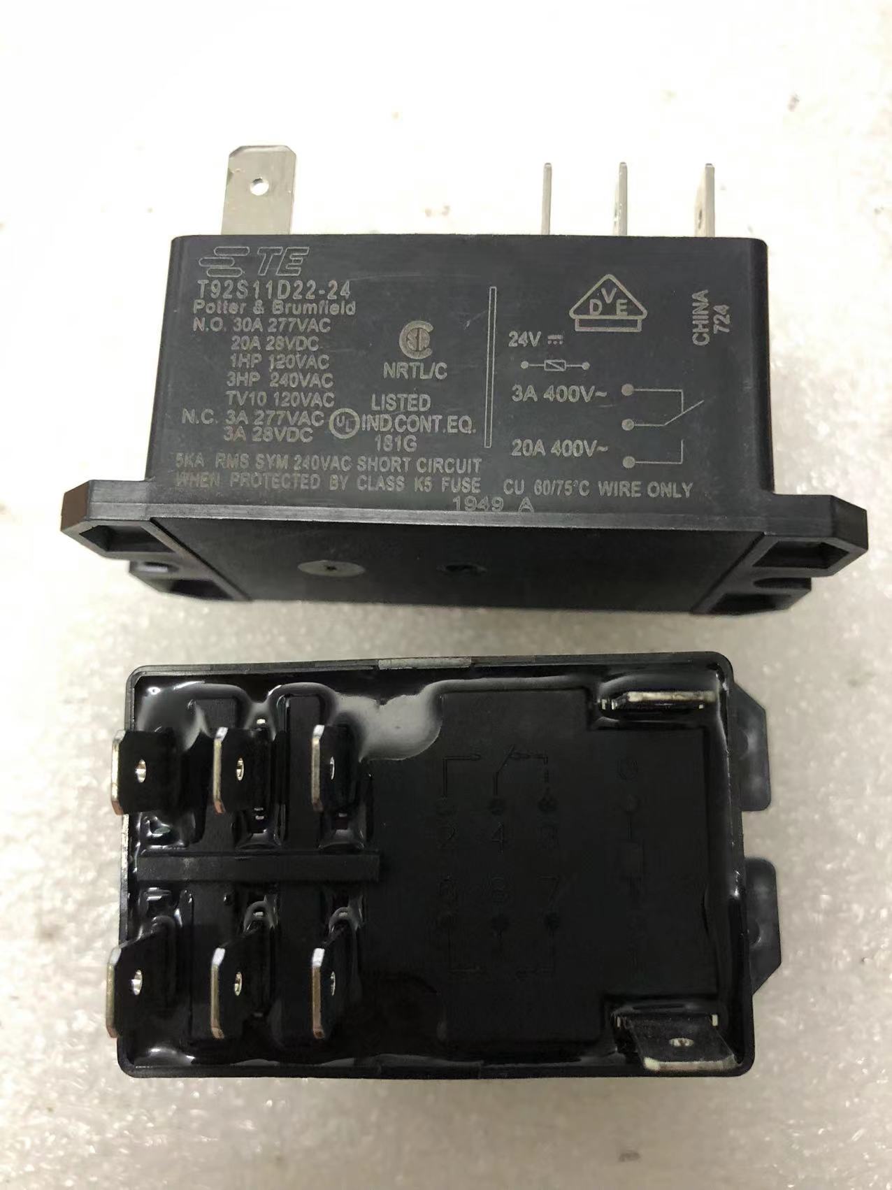 Tyco te-relé de t92p11d24-24, t92p11d24-24 de 24 VDC, t92s11d22-24, genuino, 8 pines, nuevo
