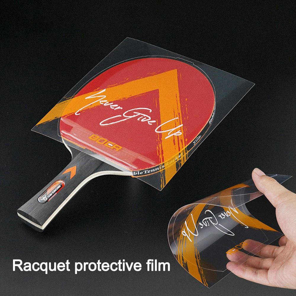 Ping Pong Racket Protective Film Sticky Transparent Maintenance Cover Table Tennis Racket Rubber Protection Film Tool Accessory
