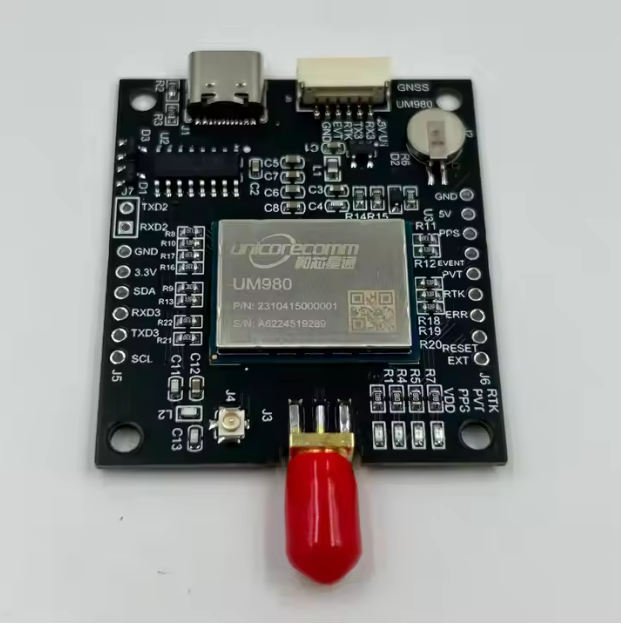 Placa de desarrollo de piezas de drones UM980, placa de desarrollo UAV ZED-F9P GNSS