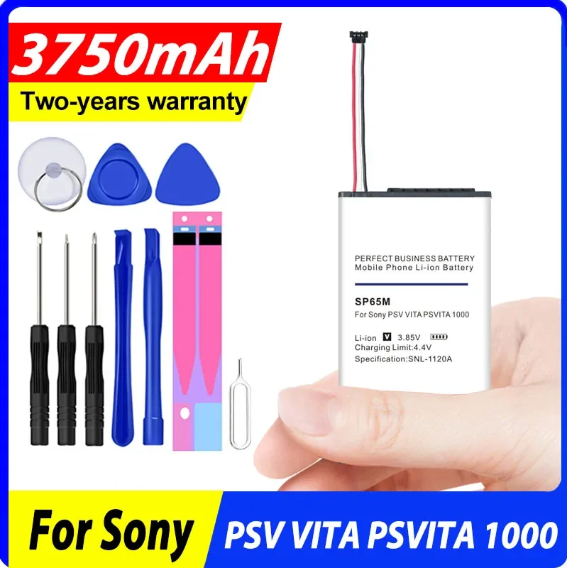 แบตเตอรี่ SP65M 3750mAh ใหม่เอี่ยมสูงสุดสำหรับ SONY PS PSV Vita PSVita 1000 PCH-1001 PSV1000คอนโซล PCH-1101มีในสต็อก SP 65M