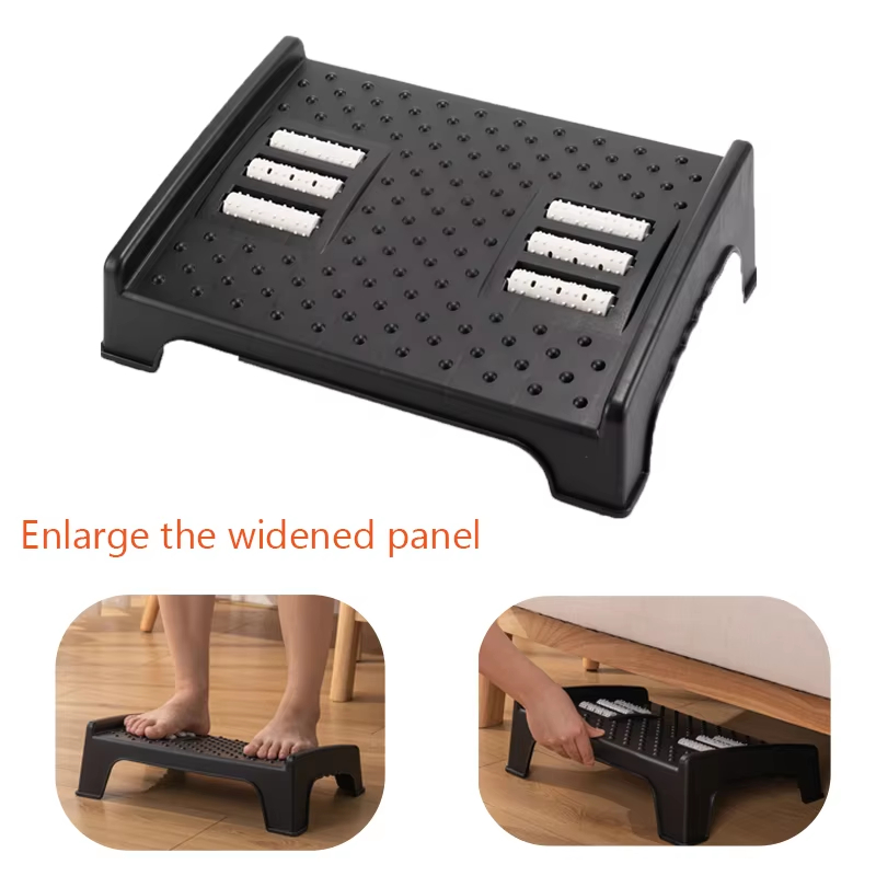 Fußstütze unter dem Schreibtisch mit Massageoberfläche, rutschfest, ergonomischer Fußhocker, Schreibtisch-Beinstütze, Schmerzlinderung für Büro, Arbeit, Zuhause, Studium