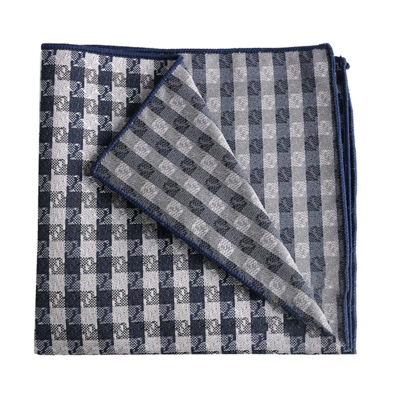 Y3ne lenço de bolso quadrado de tartán para casamento, lenço para noivos, mulheres, lenços de casamento