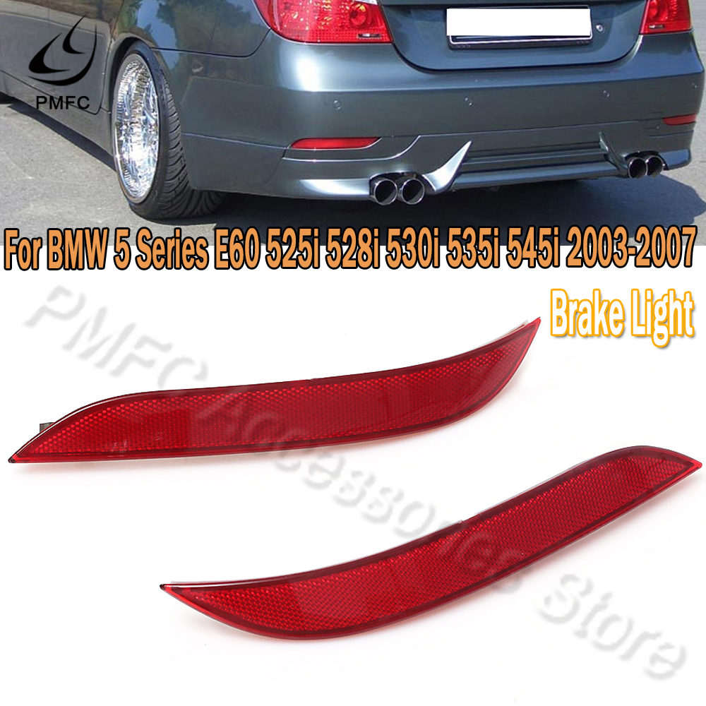 PMDavid-Réflecteur de pare-chocs arrière, feu stop, BMW Série 5, E60, 525i, 528i, 530i, 535i, 545i, 2003-2007, 63146915039, 63146915040