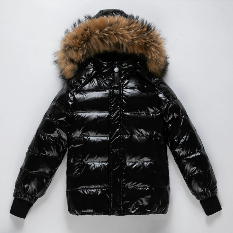 2024 Winter Unten Jacke Für Kleinkind Mädchen Echtpelz Wasserdicht Verdicken Warme Teen Junge Oberbekleidung Mantel 1-16 Jahre kinder Outfit