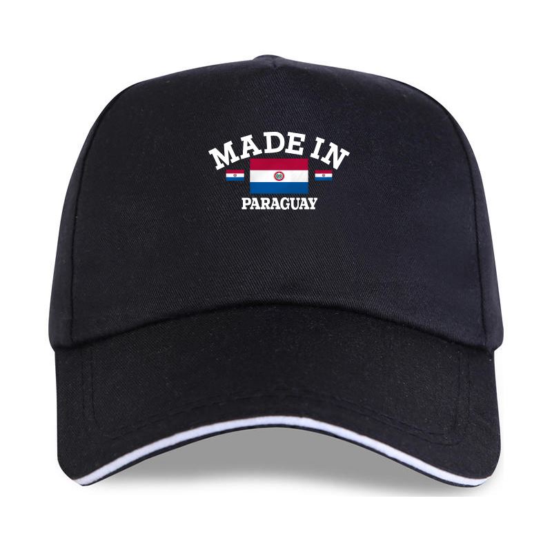 Boné de beisebol feito na bandeira do Paraguay unissex feminino masculino chapéu de algodão snapback chapéus de ajuste bonés de caminhoneiro