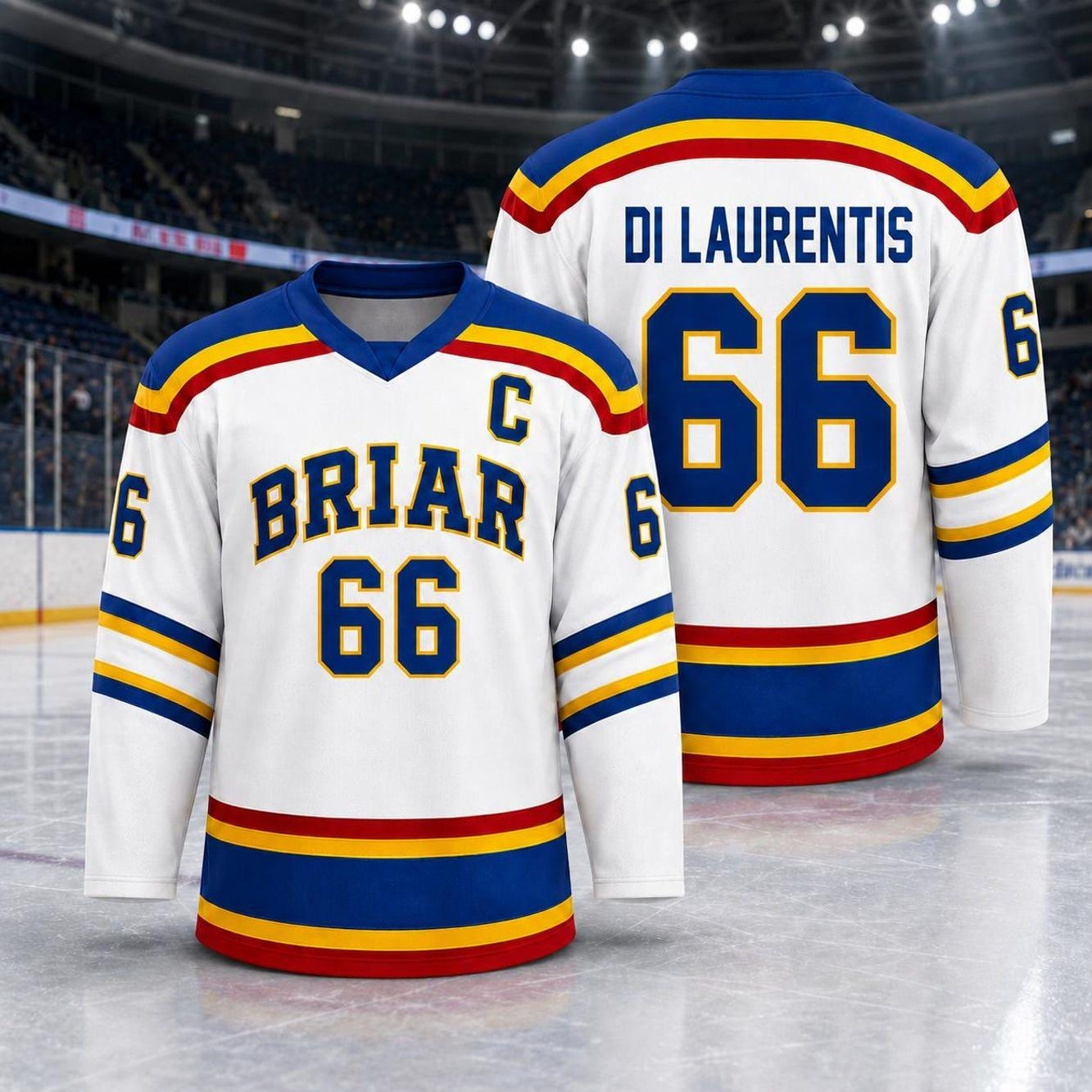 Maglia da Hockey Personalizzata John Logan Briar University Hawks, Maglietta Romantica Briar U Hockey, Abbigliamento Off-Campus Stile Letterario, Garrett Graham