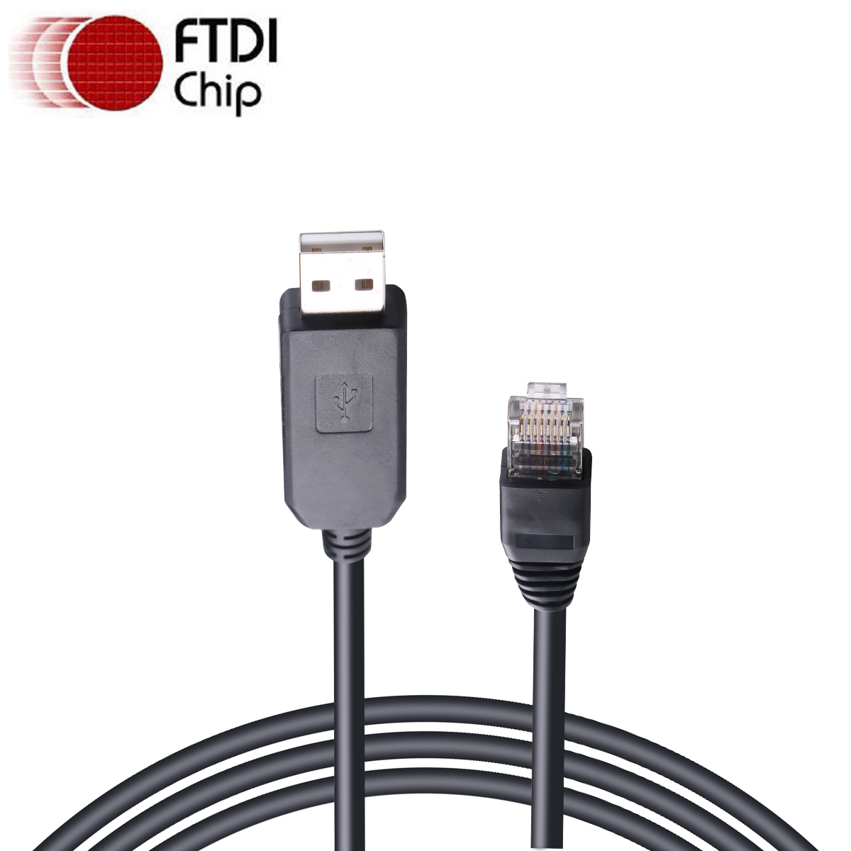 Industriële kwaliteit originele FTDI FT232RL USB naar RJ45 RS232 seriële console debug-kabel voor Pylontech Li-ion batterij BMS naar PC