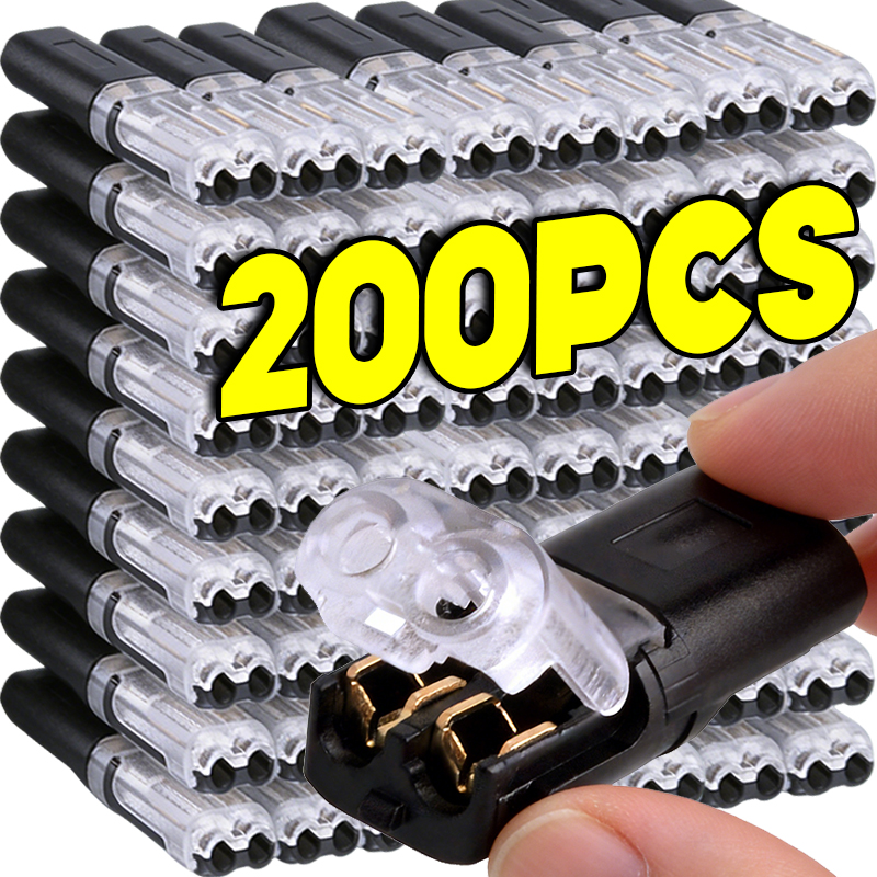 Wholesale Quick Splice Crimp Terminal Car Wire Connectors Electrical Wire Cable Connection Double-Wire Plug-In Connector Tools