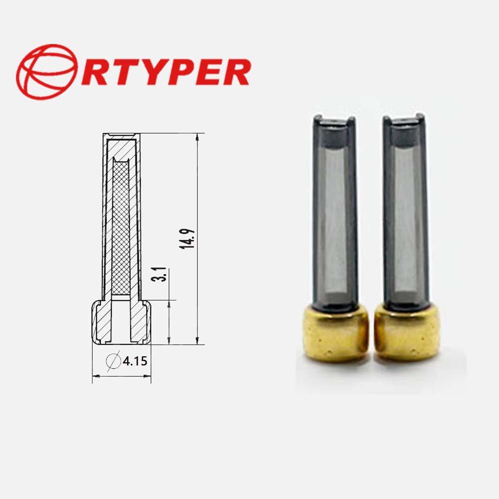 Kit de réparation d'injecteur de carburant universel, 50 pièces, Micro filtre 11024 adapté à Toyota Ford Volvo 23250-31120 4.15x3.1x14.9mm