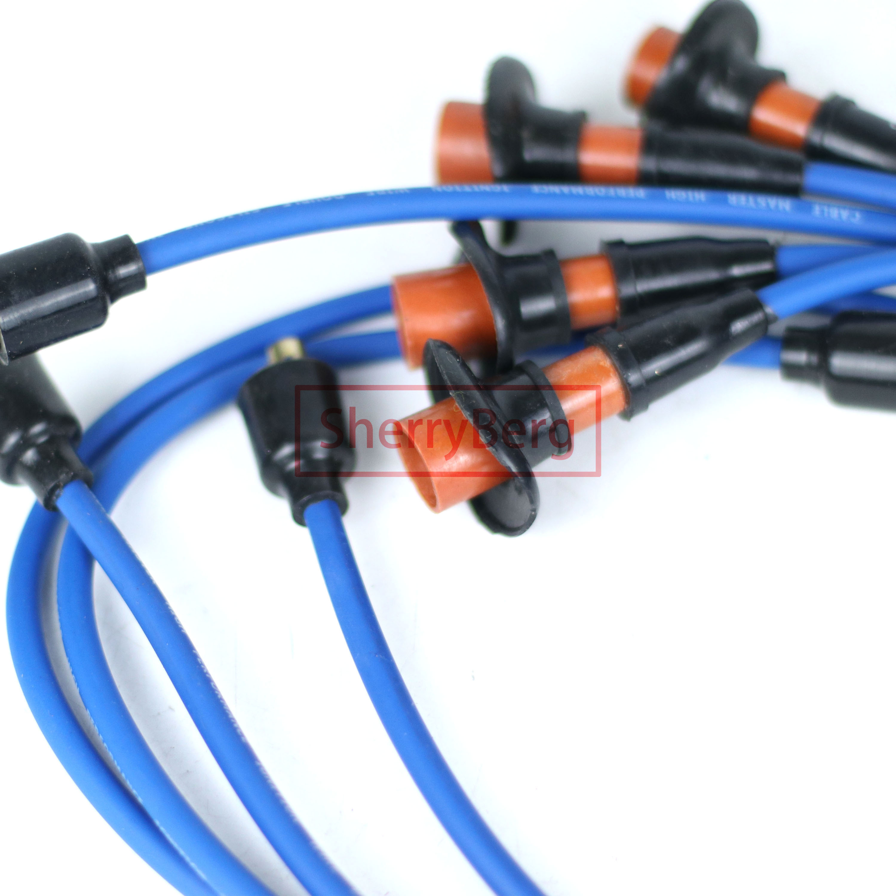 Kabel SherryBerg untuk Set Kabel Busi VW. 111998031A. 1200-1600cc. Kabel Pengapian Bus Bug Ghia VW Tipe 1 2 dan 3 VWs Biru