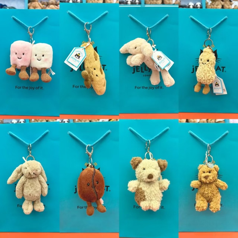 JC Hot Bag Urocza Pluszowa Zabawka Etykieta Urocza Dziewczęca Zawieszka do Torby Pluszowy Breloczek Kawaii Pluszowa Zabawka Idealna na Urodziny Limitowana Nowa Edycja Prezent