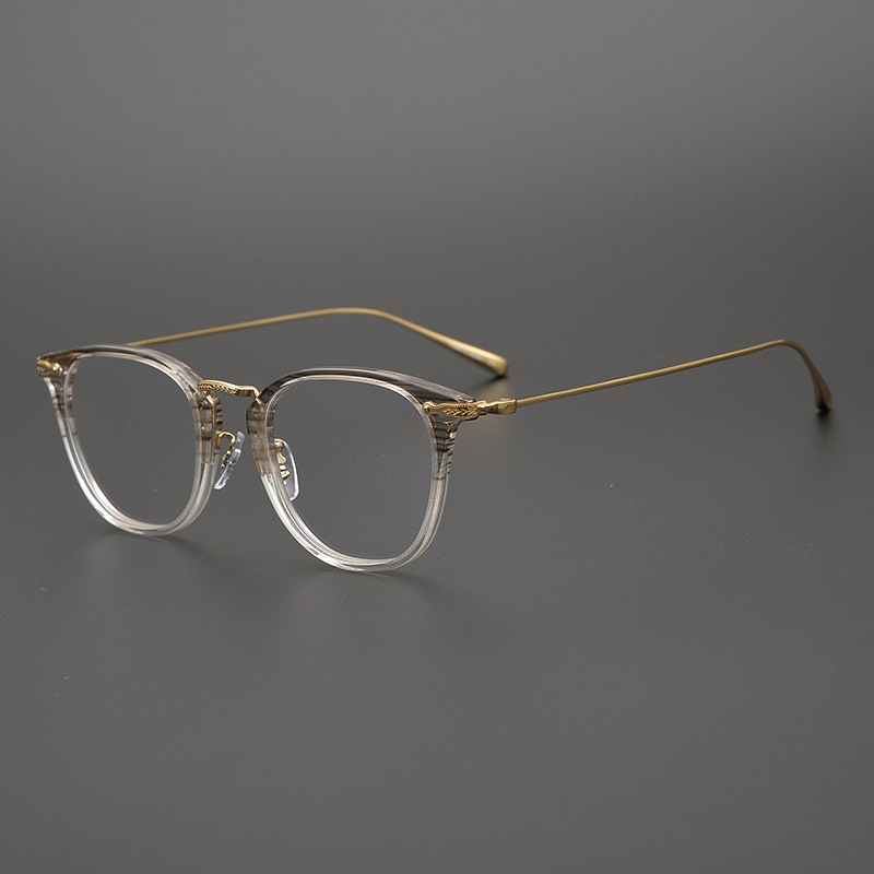 Oliver Luxusmarke Titan Acetat Ultraleicht Brillengestell Männer Vintage Quadratische Brillen Frauen High-End-Qualitätsbrillen 5307