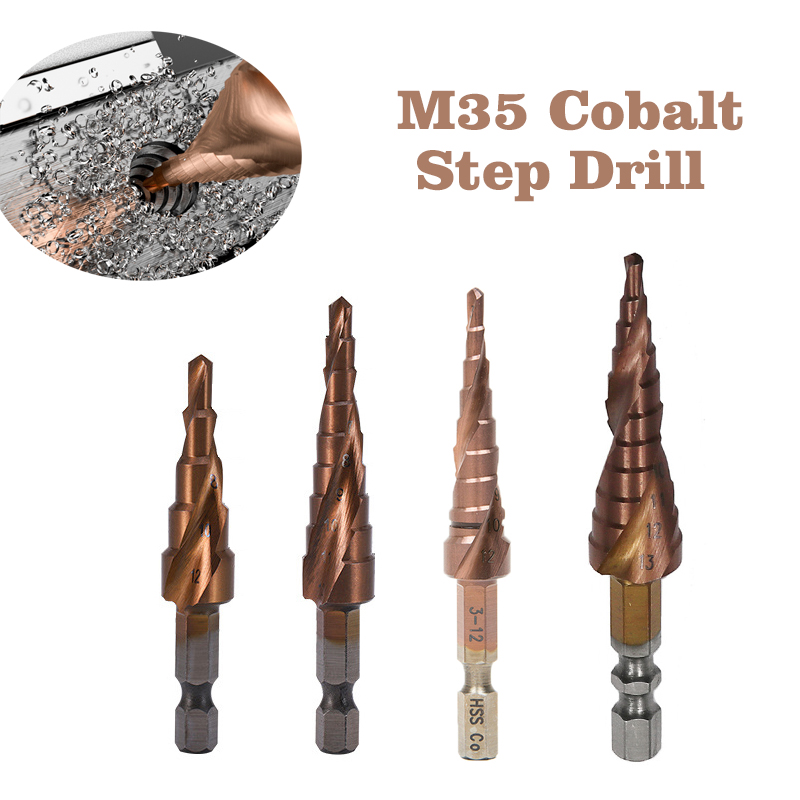 Промышленное кобальтовое сверло CO M35 HSS, высокоскоростной стальной конус, шестигранный хвостовик, сверло по металлу, инструмент, резак для отверстий для нержавеющей стали
