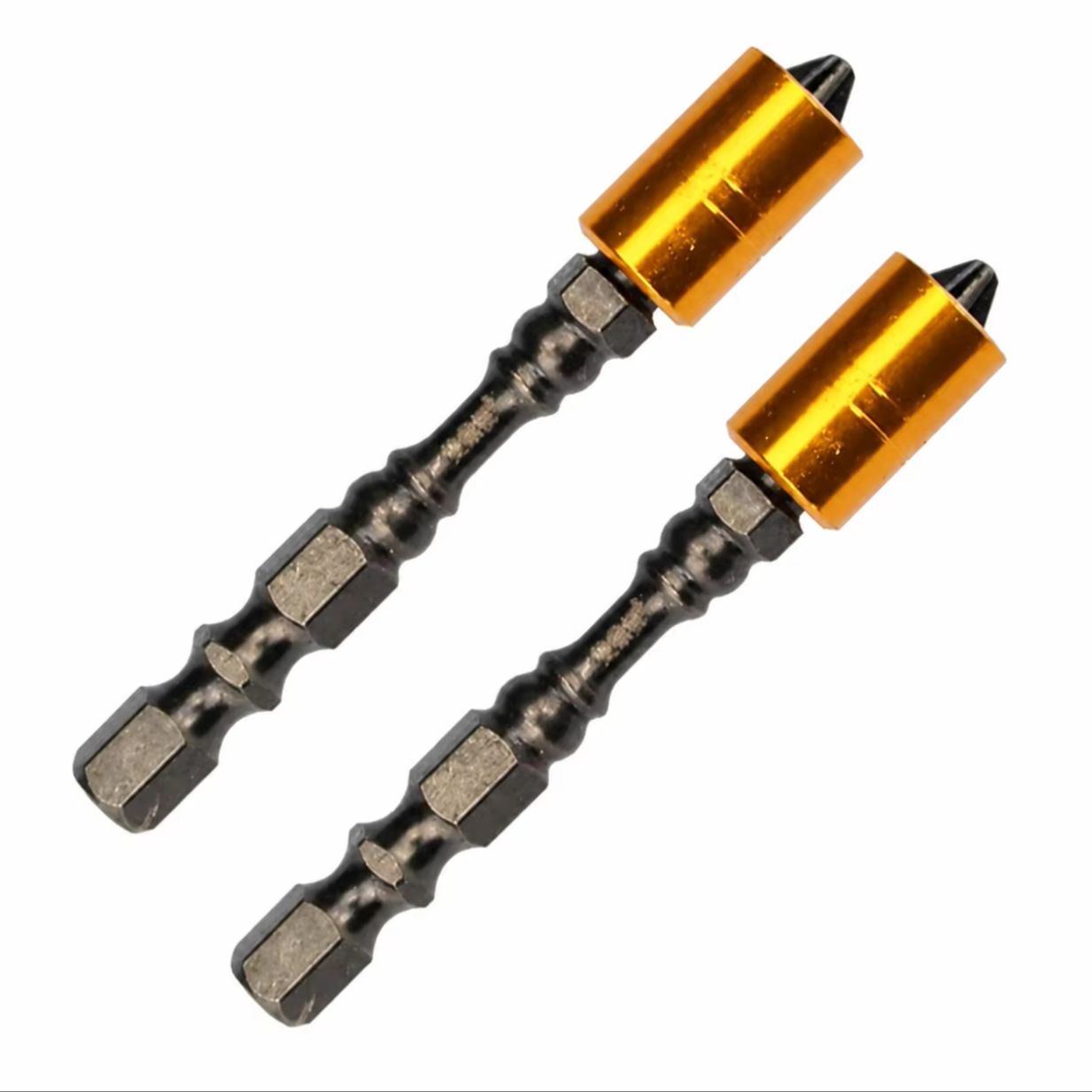 2-teiliges starkes magnetisches Schraubendreher-Bit-Set, 65 mm, Phillips-Schraubendreher-Bits für Gipskarton-Trockenbau-Schraubendreher