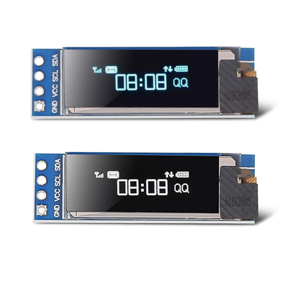 1 szt. 6-pinowy 0,91-calowy interfejs IIC I2C SPI OLED Biały Moduł Wyświetlacza LCD 0,91" Płytka Sterująca SSD136 Dla Arduino Raspberry Pi SMT32