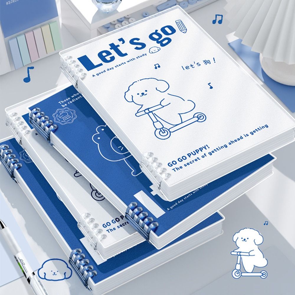 A5/B5 Loose-leaf Notebook Loose-leaf 60 Sheets/120 Pages Binder Notebook Puppy/Panda/Dinosaur/Capybara Horizontal Line