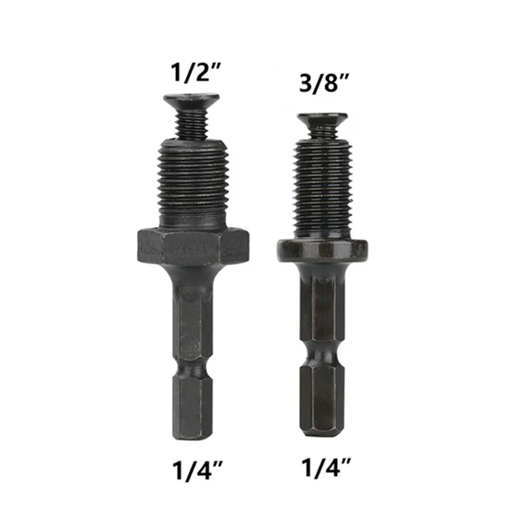 _ 1/4 адаптер с шестигранным хвостовиком к 1/2 "3/8" наружной резьбе, электрические сверла, Цанговая быстрая строрезьба