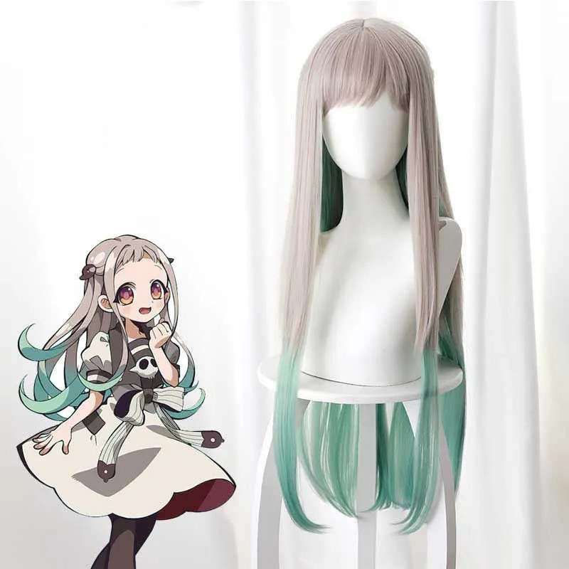Moda Anime Toilet-bound Jibaku Shounen Hanako-kun pelucas de Cosplay Hanako kun Nene Yashiro peluca de pelo sintético