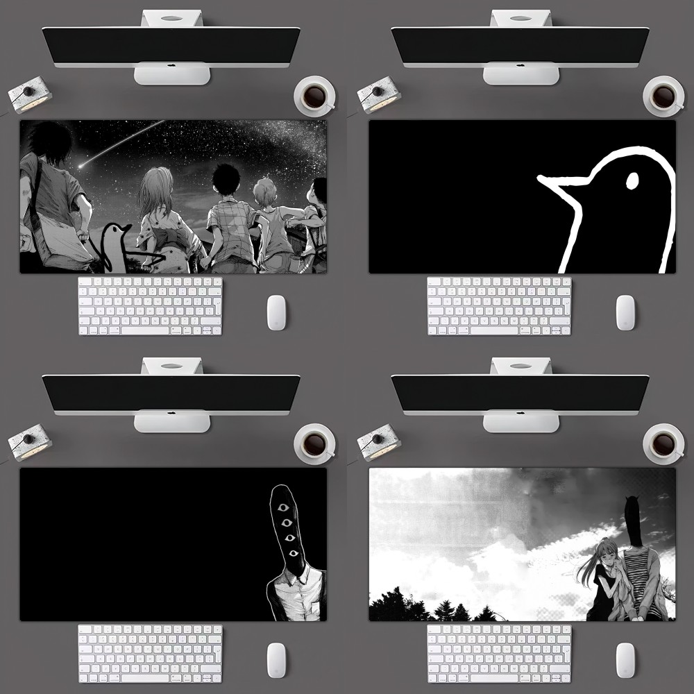 Boa noite punpun mangá mousepad mousepad gamer mouse pad tamanho para escritório tapete de mesa longa