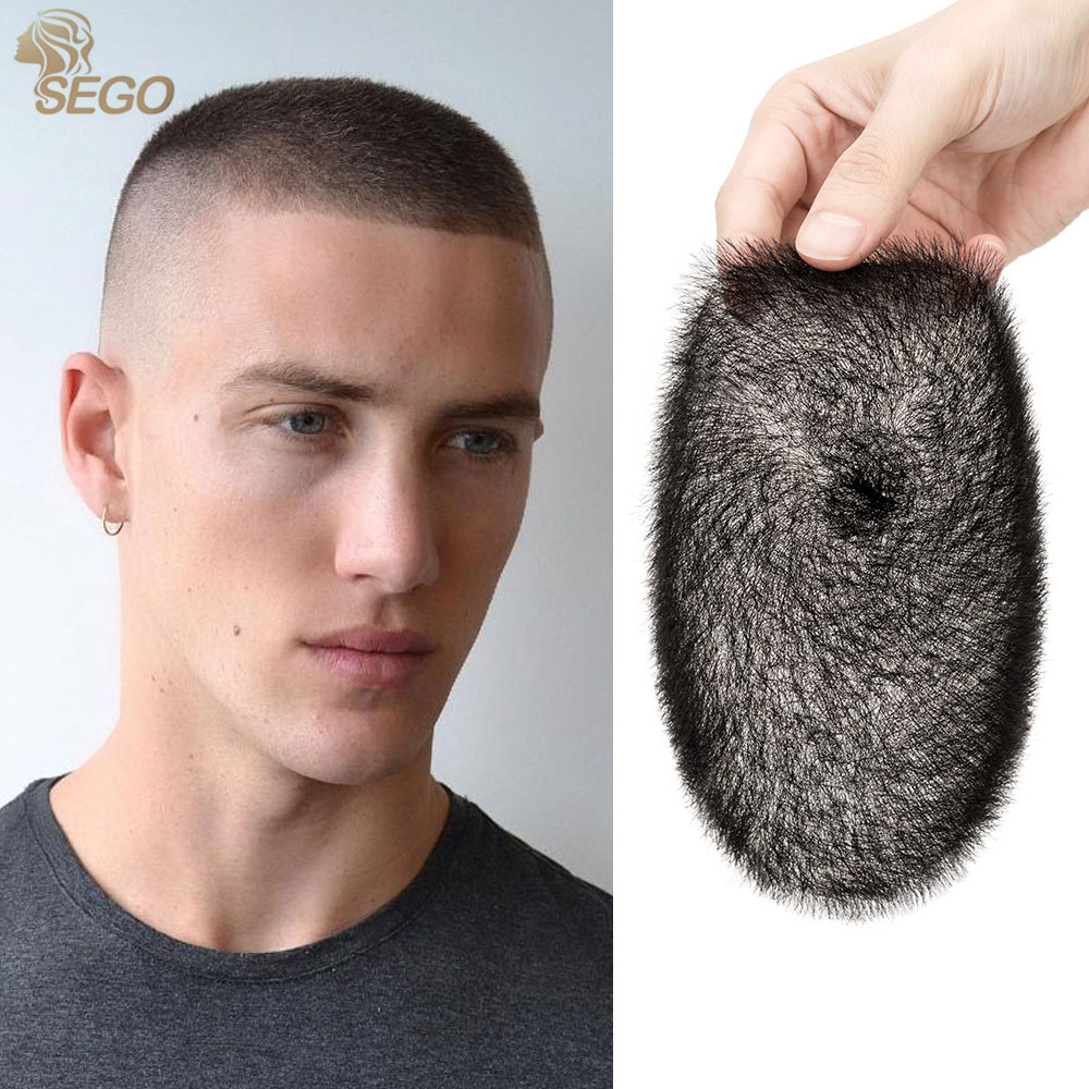 13x1 8/15x20cm 100% cabello humano Buzz corte peluquín para hombres ultrafino PU negro Topper transparente biológico prótesis del cuero cabelludo peluquín