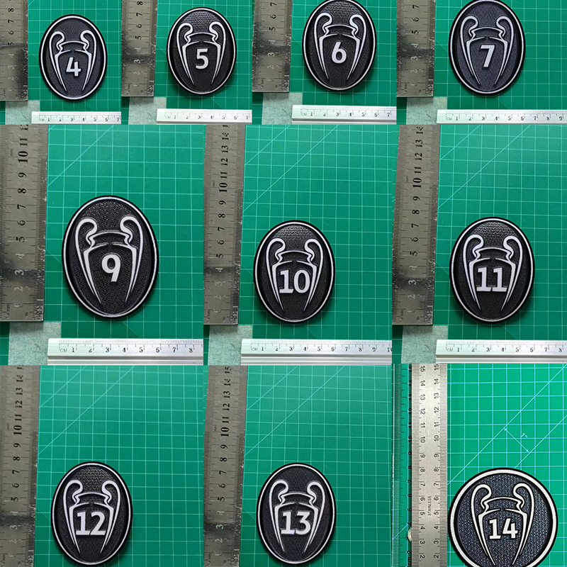 2025 флокирующие футбольные нашивки, спортивные нашивки для шитья, значок для украшения футбольной рубашки, 1-15 нашивок, высокое качество