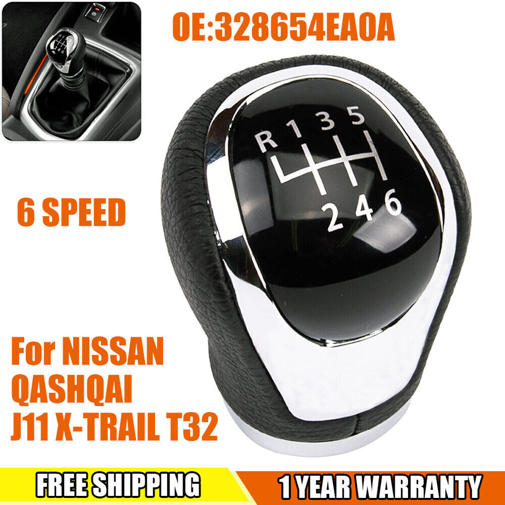 Pookknop Shift Stick Handleiding 6 Speed Shifter Knoppen Hoofd Vervanging Voor Qashqai J11 X-T32 2016-2017 Auto Versnellingspook