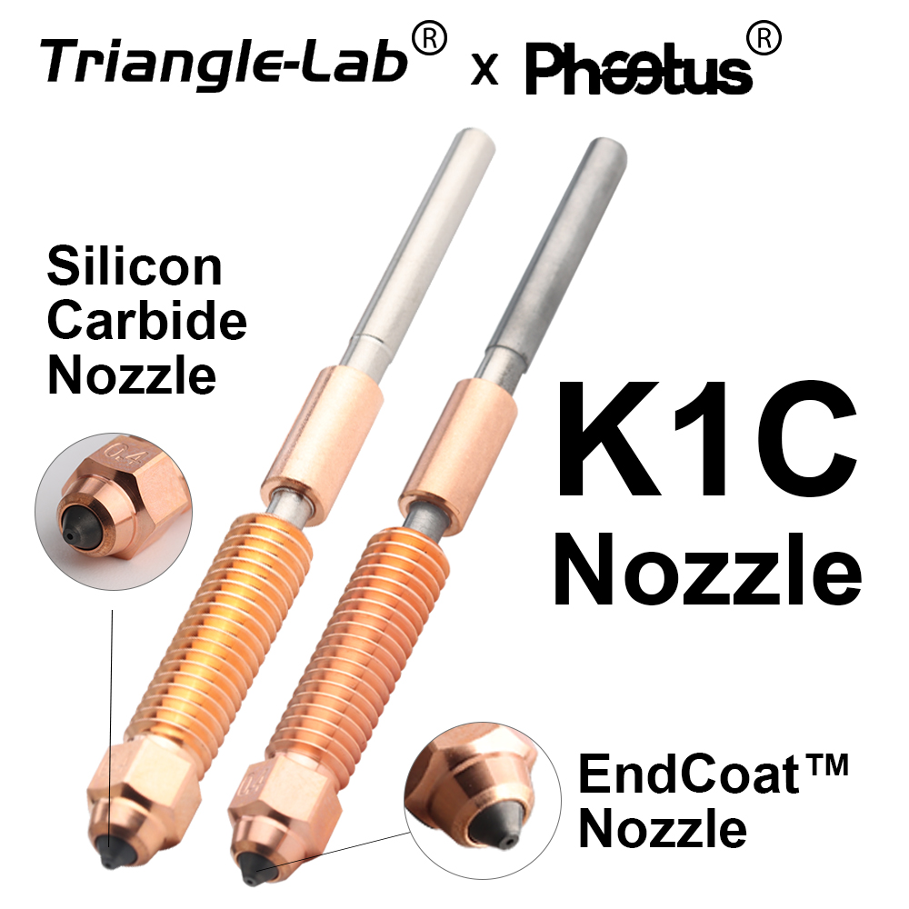 Trianglelab Phaetus EndCoat ™   หัวฉีดที่เหมาะอย่างยิ่งสำหรับ Creality K1C / New K1 / NEW K1MAX / Ender-3 V3 / Ender-3 V3 Plus