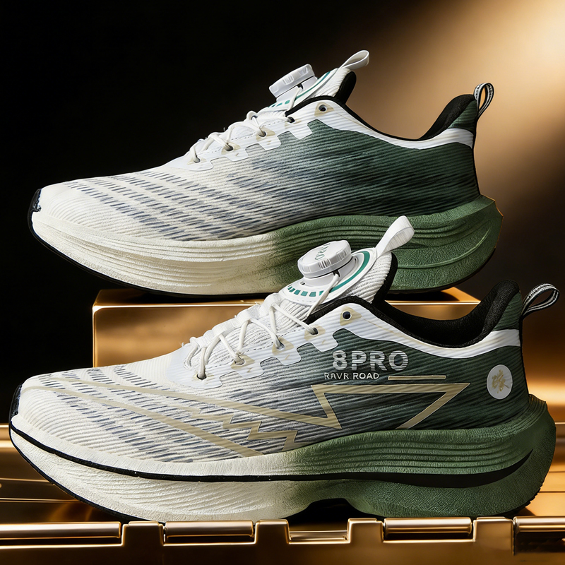 Athletische Laufschuhe für Herren, professionelle Carbon-Board-Marathon-Sportschuhe, atmungsaktiv, leicht, bequeme Freizeit-Sneaker für Damen