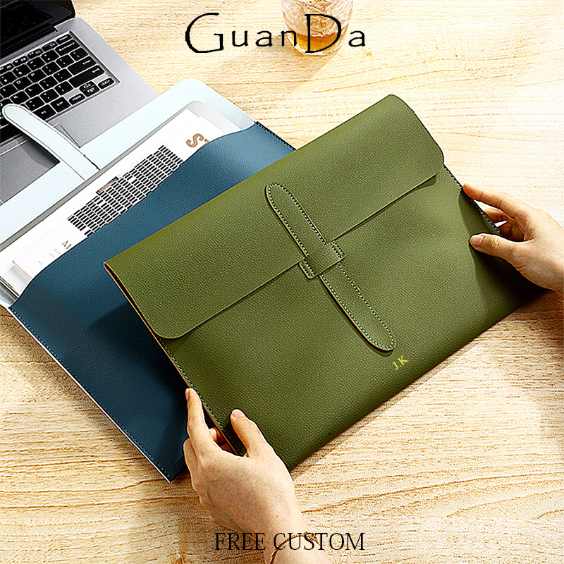 Sac de documents professionnel en cuir PU grande capacité A4, personnalisable avec logo, pochette pour ordinateur portable 13 pouces, vente en gros